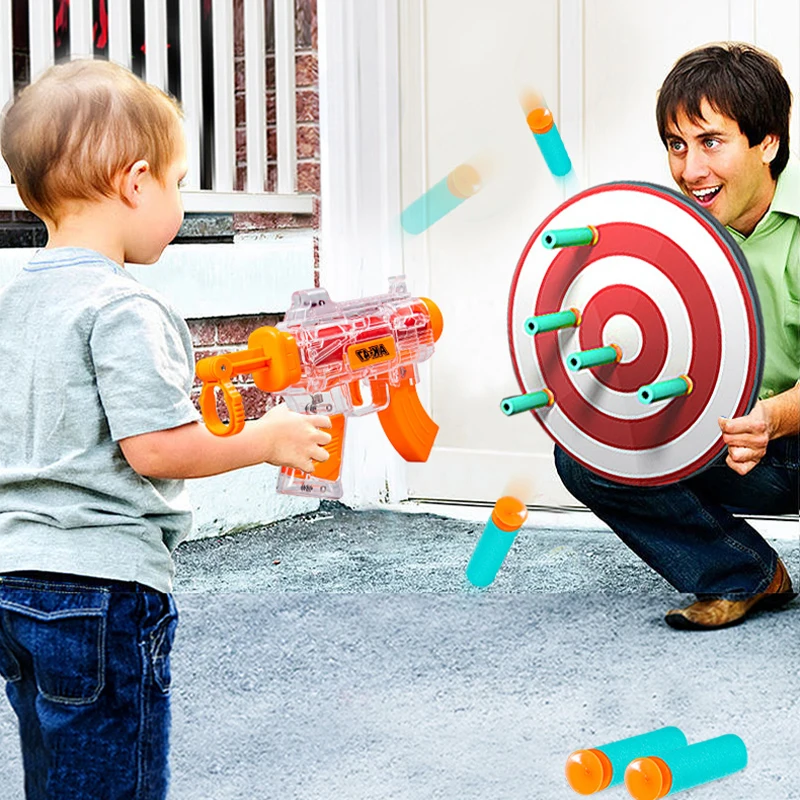 

Children Toy Gun Soft Bullet Gun Sponge Foam Bullet Simulation Shooting Sucker Gun Children Shooting Competitive Games Toys EVA