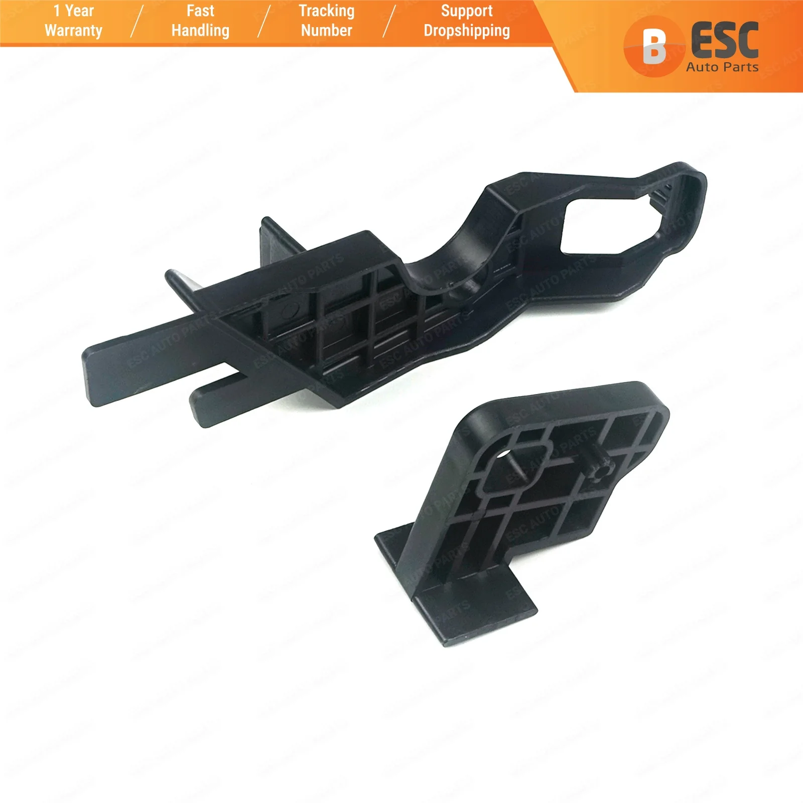 

ESC EHL518 Headlight Headlamp Housing Repair Bracket Mount Clips Tabs Set 9675139480, 9805552680 Left for Peugeot 301 2012-On