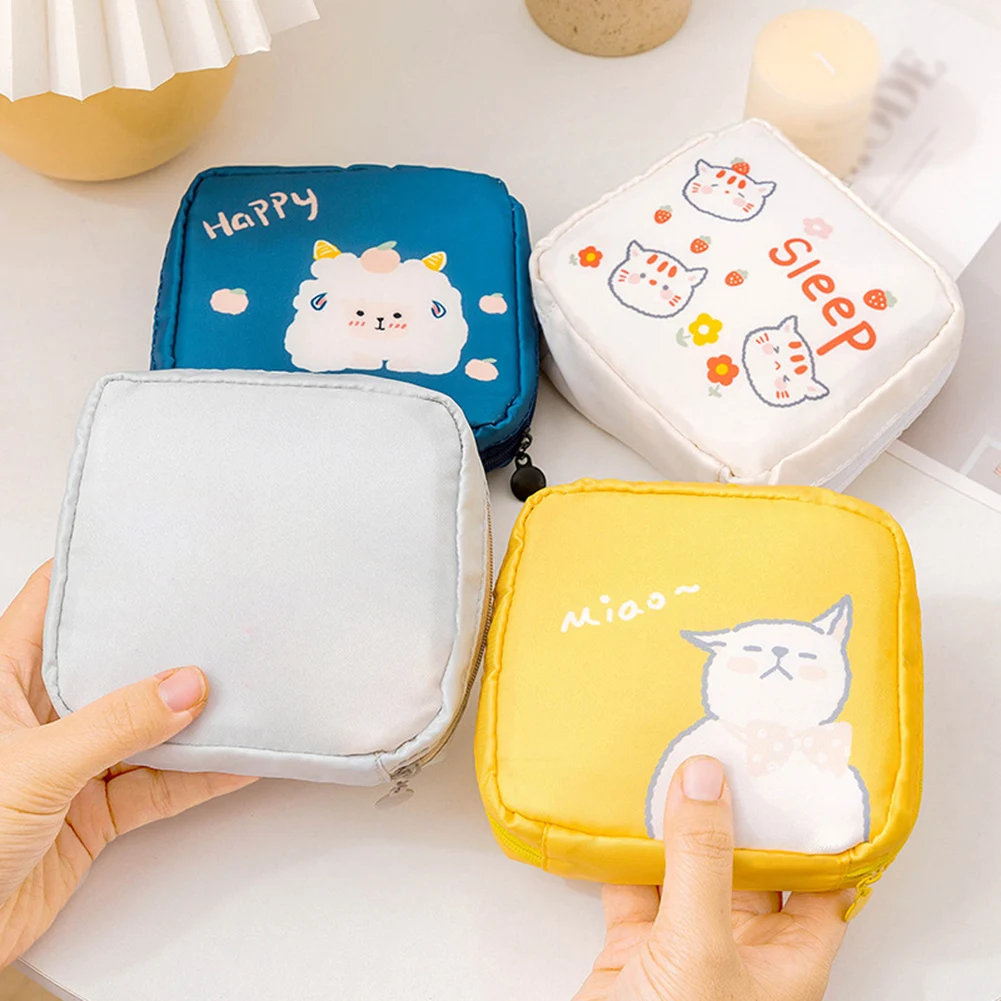 

Женская сумка для хранения тампонов, сумка для гигиенических прокладок, женская сумка для макияжа, органайзер для держателя тампонов для де...