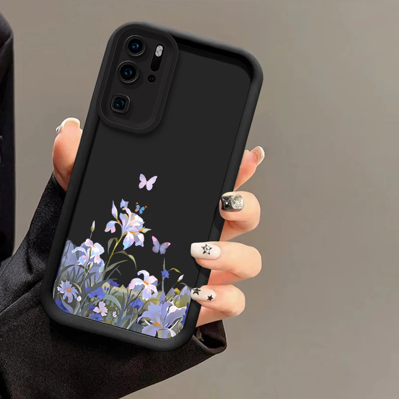 Фото Противоударный чехол для телефона Infinix Hot 70 Edge 60 Pro Plus 40i 30i 10 20 Play Note 50 40 Pro с цветочным узором и бабочками №5
