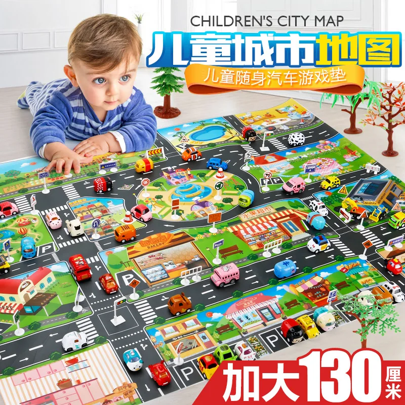

Детские игрушки, китайско-английские игровые автомобили, игровые коврики, дорожные знаки, модели автомобилей, карты парковочных сцен, детск...