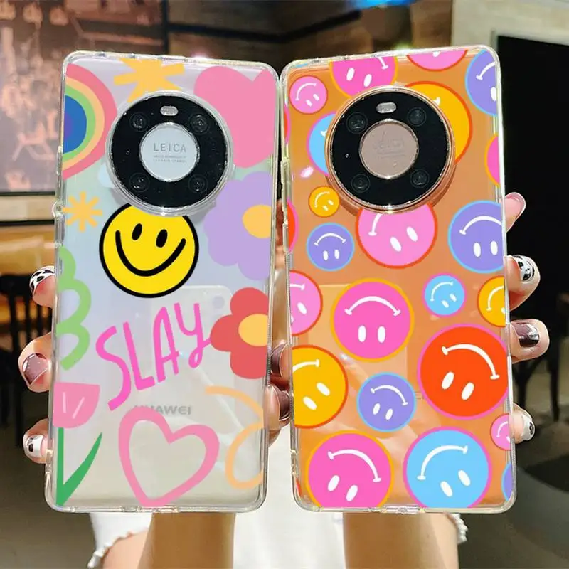

Smiley Face Phone Case for Samsung S20 ULTRA S30 for Redmi 8 for Xiaomi Note10 for Huawei Y6 Y5 cover