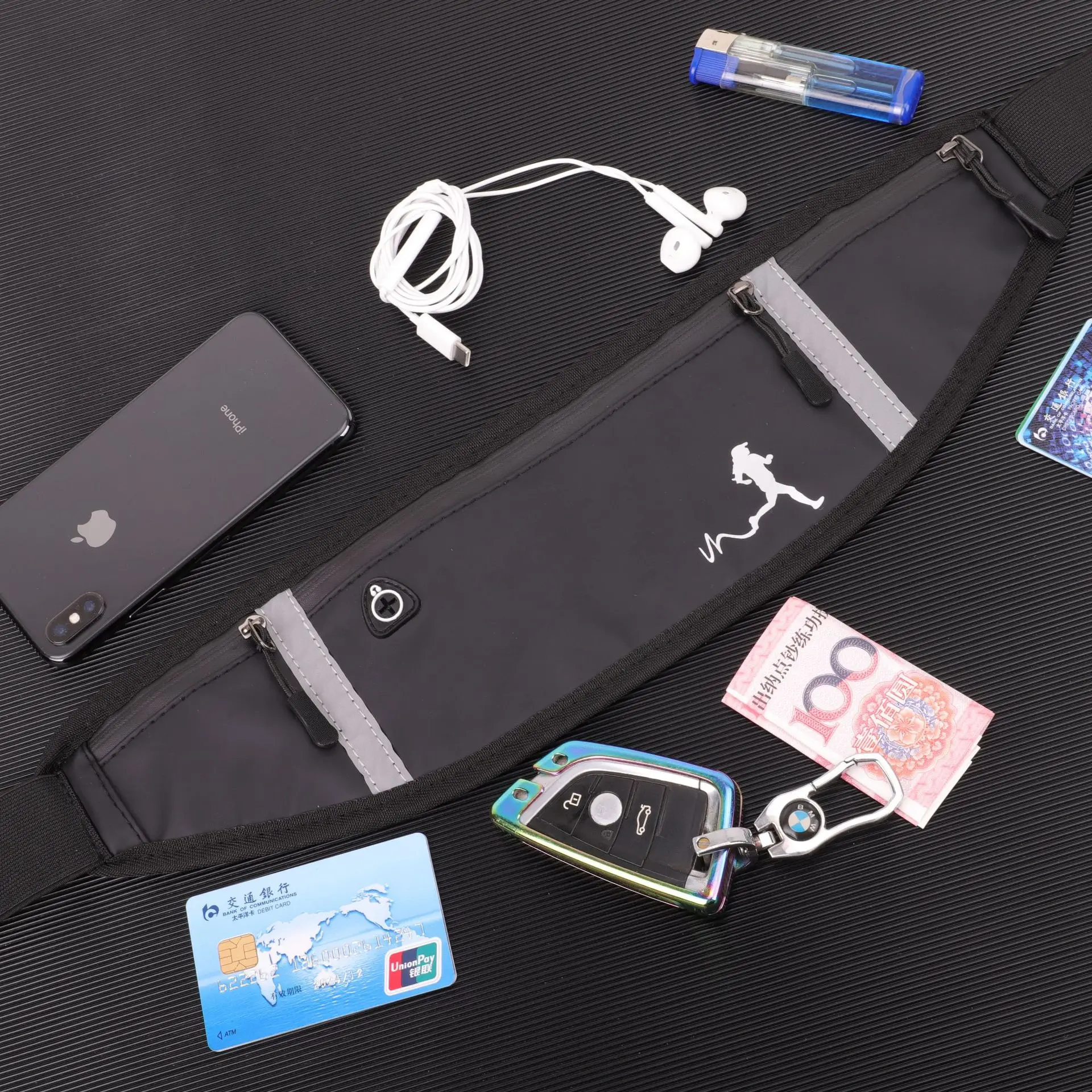 Водонепроницаемая поясная сумка для бега, удобный поясной кошелек для фитнеса, тренировок, для сотового телефона, для тренировок, велоспорта, путешествий