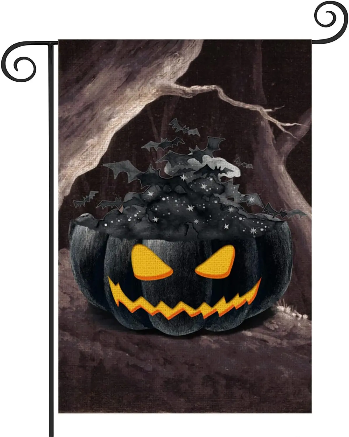 Хэллоуин Тыква Садовый Флаг 12 5x18 дюймов Вертикальный Двусторонний Осенний