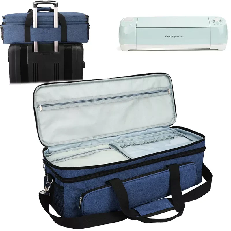 

Carrying Bag Compatible with Cricut Explore Air, Cricut Maker Foldable Travel Tote Bag for Die-Cut Machines Accessories