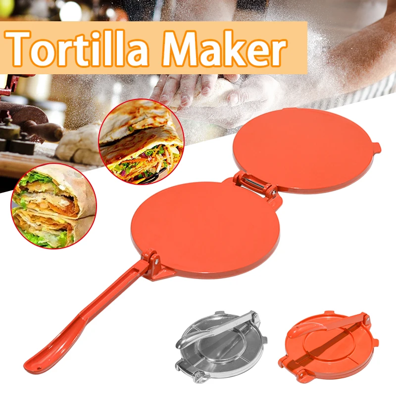 

20CM Tortilla Press Maker Cake Press Pot Corn Dough Press Steamed Bun Mould Aluminum Alloy Press DIY Home Kitchen Bakeware Tool