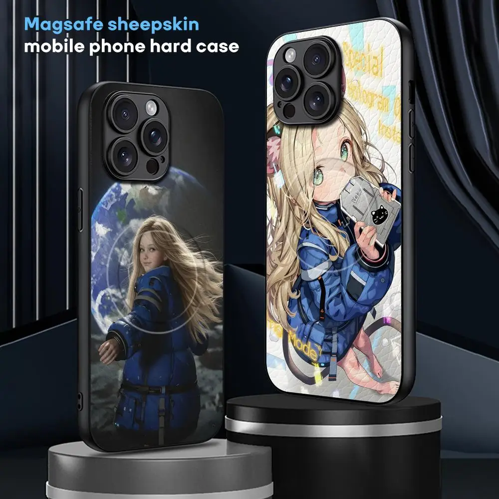 Фото Популярный чехол для телефона PRAGMATA для iPhone 17 16 15 14 13 12 11 Plus Pro Max, высококачественный, роскошный, из овчины, с поддержкой Magsafe №2