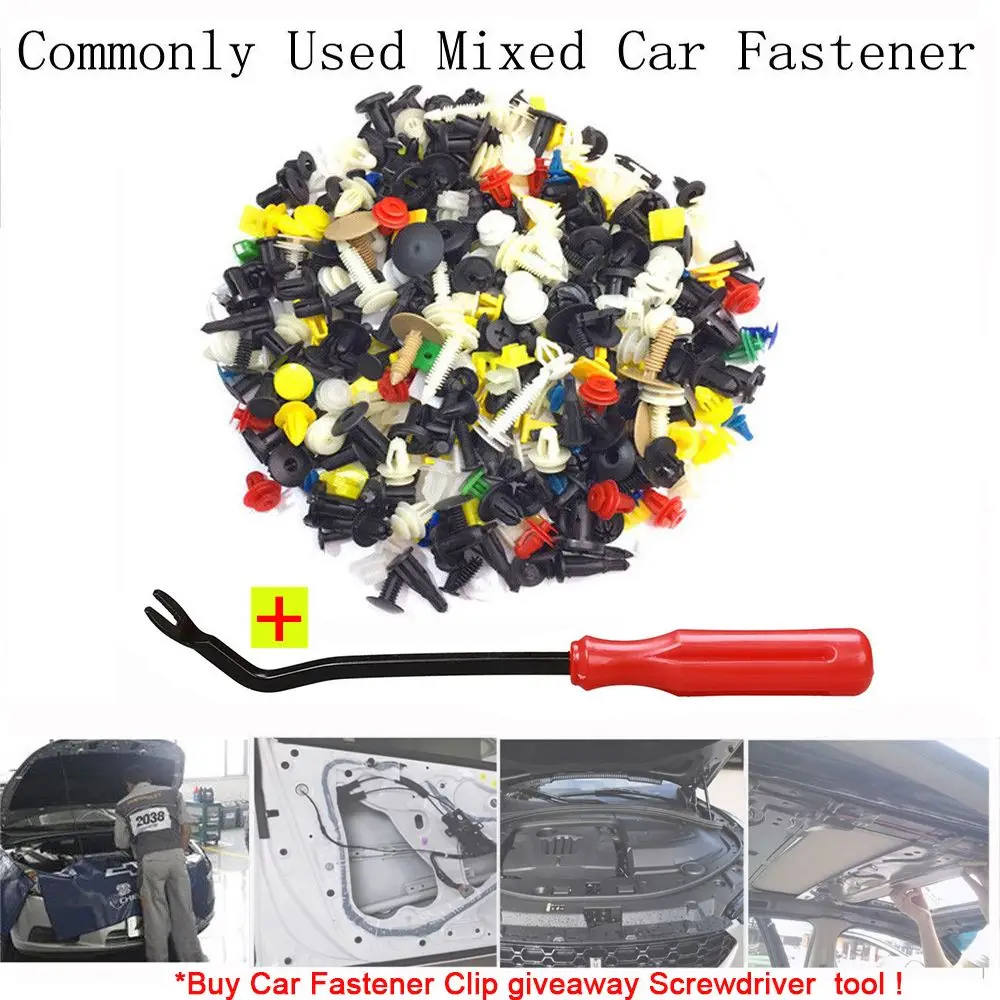 

nylon Colourful Accessories Rivet Door Panel Clip Tool Car Fastener Auto Bumper Fender Trim Plastic