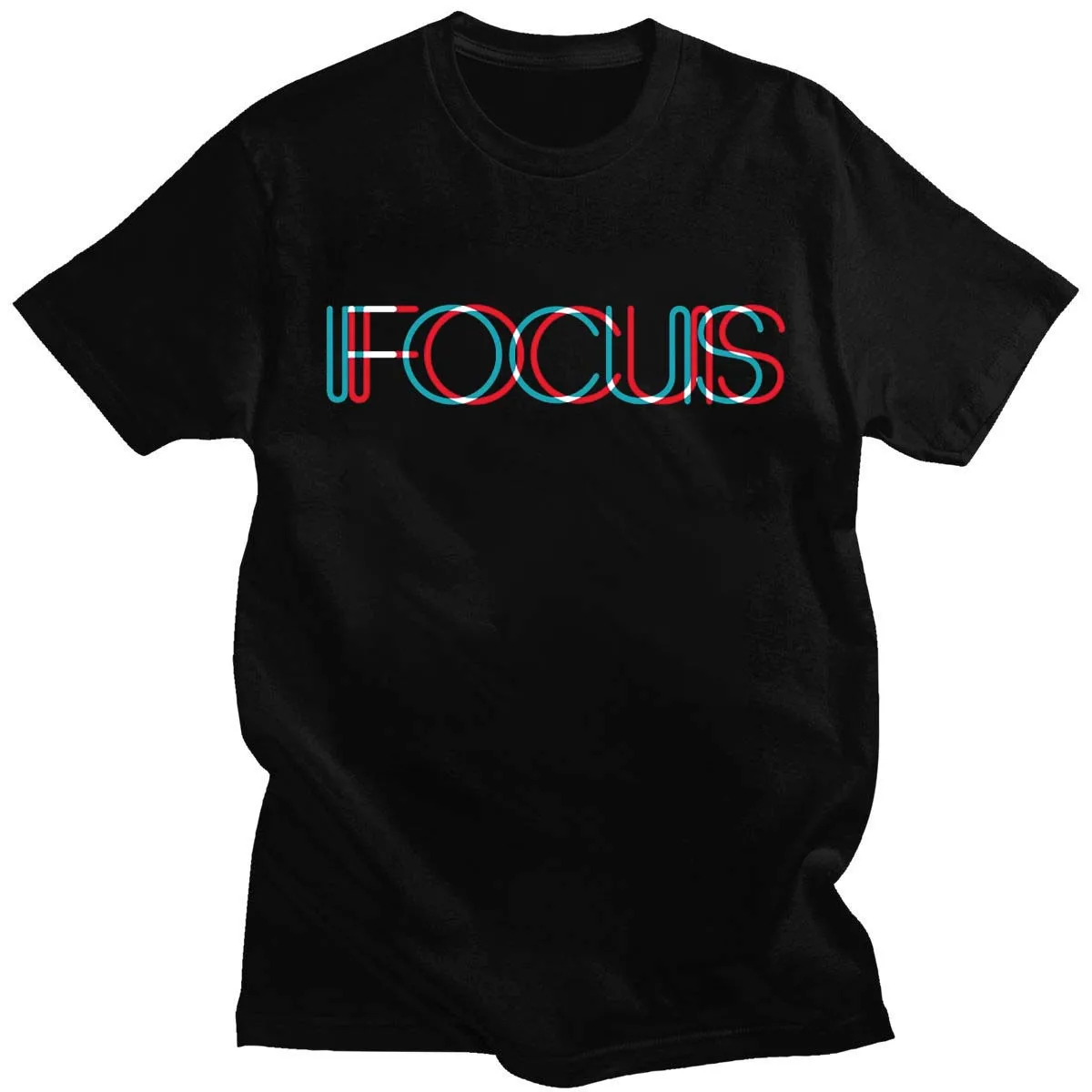 

Забавная Мужская футболка с принтом «Focus» из чистого 100% хлопка, 14 цветов, Повседневная Свободная летняя футболка с коротким рукавом и круглы...