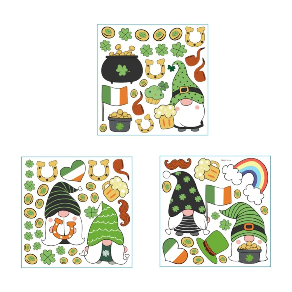 Карликовая Наклейка на окно Св. Патрика наклейка холодильник Ирландская