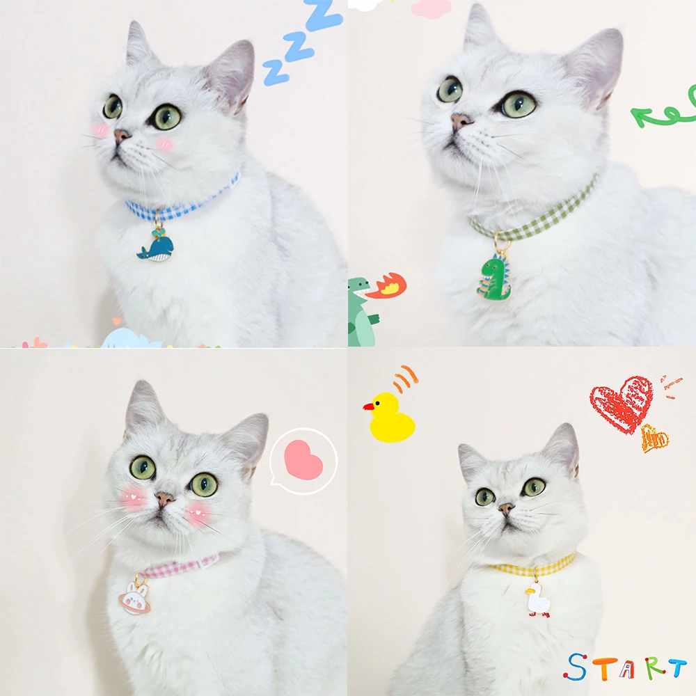 Collar de gato personalizado con corte de campana, Collar ajustable Para mascotas, Accesorios Para Gatos