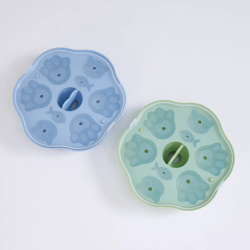 

Silicone Baby Baking Mold Cartoon Bear Cat Fish Shape Cake Mold with Lid Baby Food Supplement Freezer Mold DIY Tool Baby Gadgets