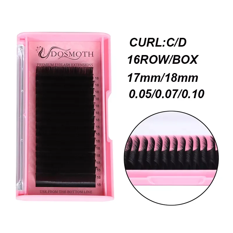 

quality Extra long eyelash extension 0.07C D 17mm 18mm natural false eyelashes