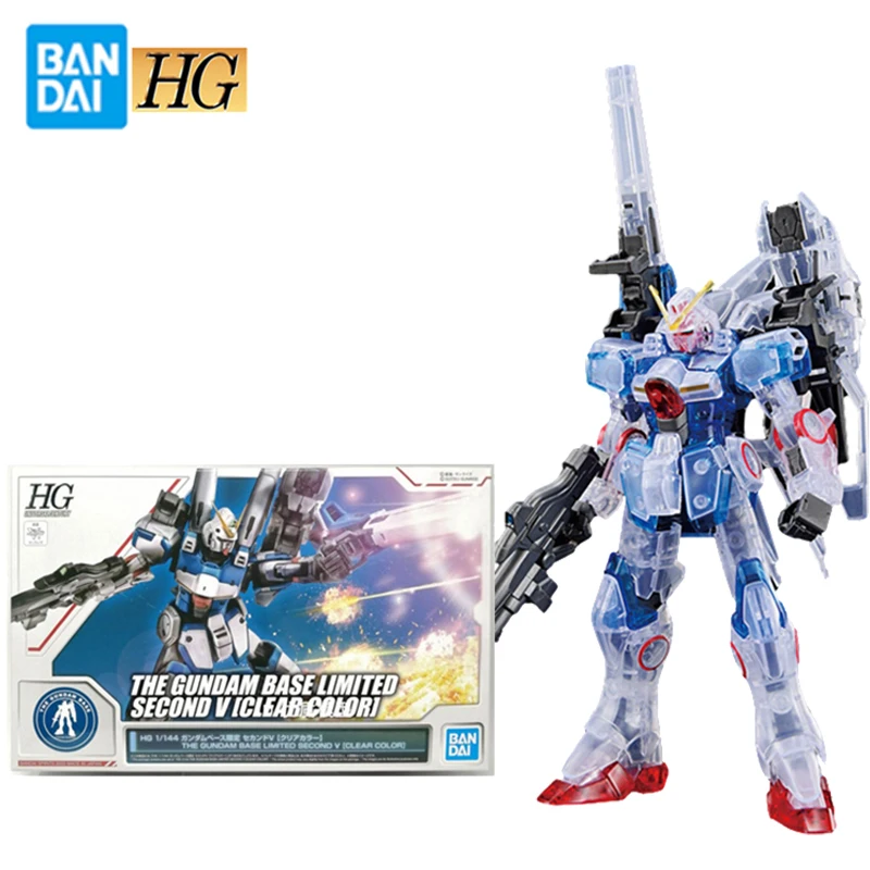 

Оригинальные фигурки Bandai HG HGUC 1/144 Gundam Base Limited Secone V (прозрачный цвет), набор для сборки, аниме, фигурки, игрушки, подарки