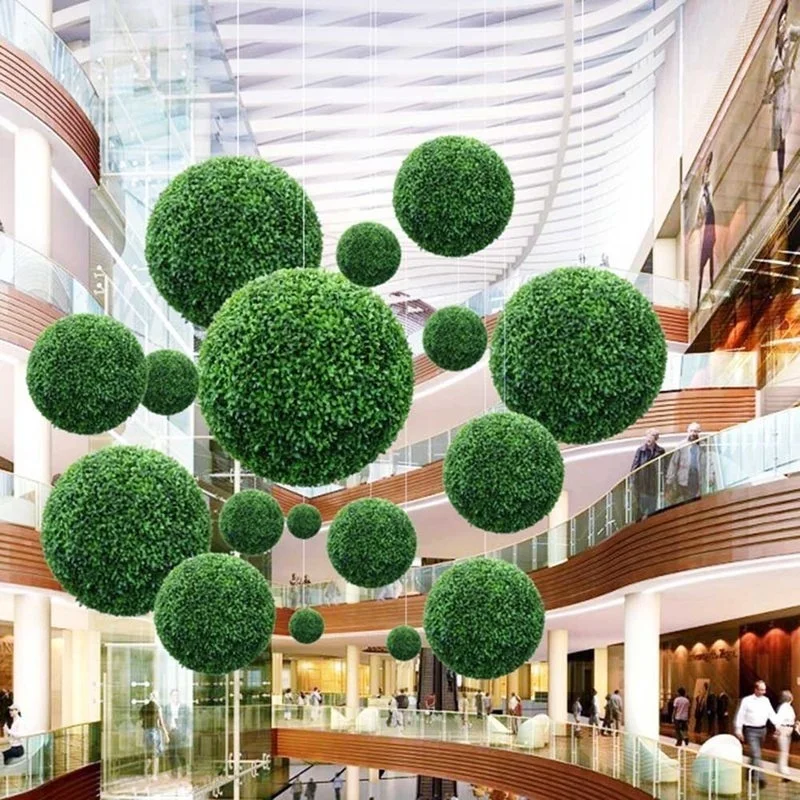 

1Pc Artificial Plant Grass Ball Green Plant Decoration Ceiling Plastic Artificial Flower Store Opening Window Meichen Ceiling