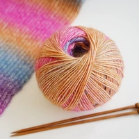 5pcs 50gball hat line handmade diy gradient spun yarn hand woven coarse scarf line sweater knitting wool ball
