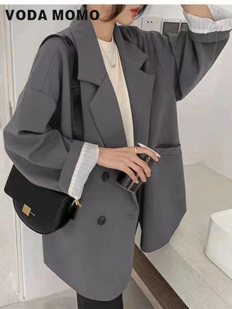 Модная женская универсальная Удобная Минималистичная однотонная верхняя одежда