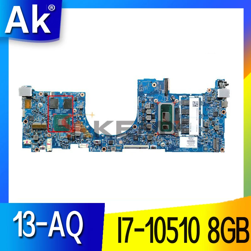 

For HP ENVY 13T-AQ000 13-AQ Laptop Motherboard 18744-1 With I7-10510 CPU 8GB RAM test 100% ok