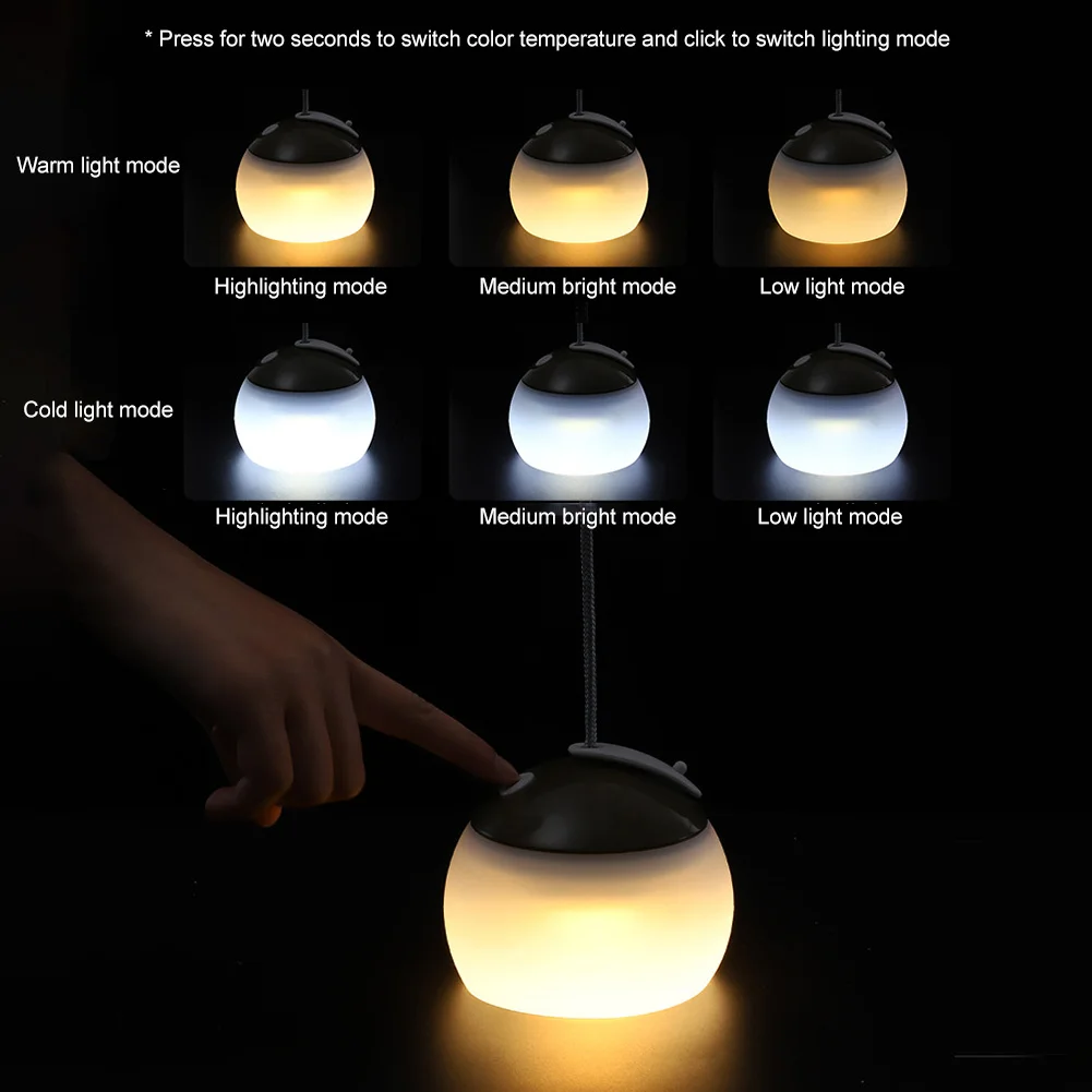 

1pc Hanging Outdoor-Camp Light Lantern Flower-Camping Lights Tent Lights IPX5 Waterproof Campinglight Walking Lamp Outdoor Tools