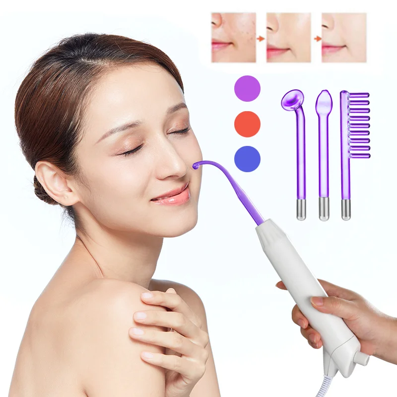 Аппарат высокочастотный для лица Электротерапия удаления пятен акне волос тела