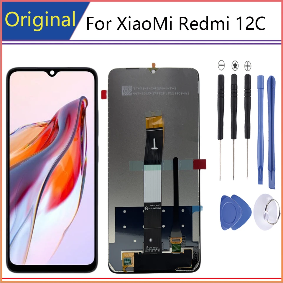 

AAA+Original 6.71 inch For XiaoMi Redmi 12C Display Touch Screen replacement Repair reemplazo Parts Mobile Phone LCDs