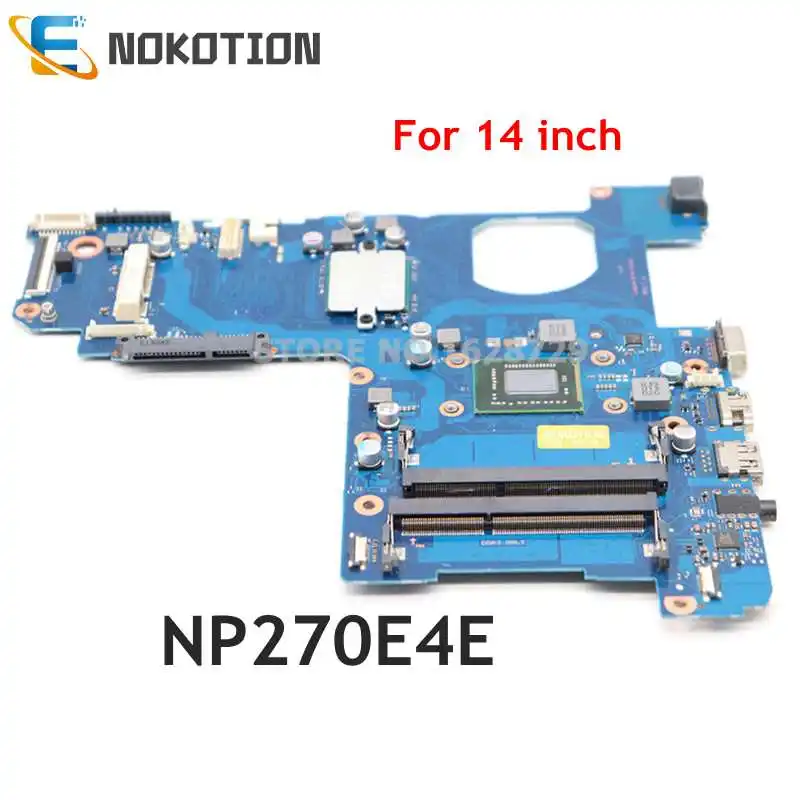 NOKOTION для Samsung NP270 NP270E4E 14-дюймовая Материнская плата ноутбука DDR3 с процессором |