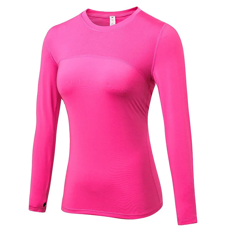

Outdoor Bodybuilding Woman Run Jogging Yoga Martial Arts Motion T Pity Perspire Speed Mesh Split Joint Elastic Force Long Sleeve