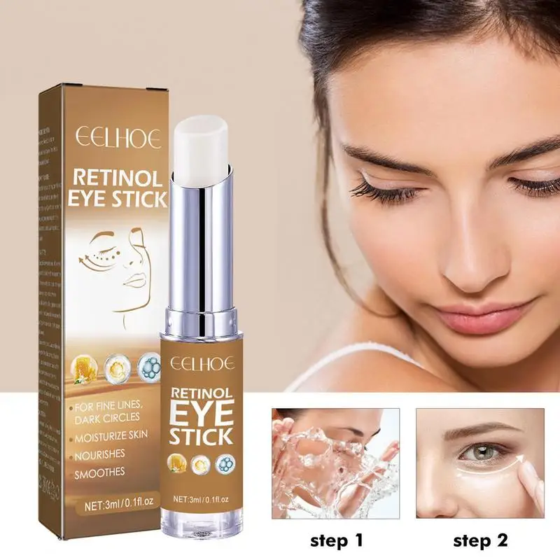 

Eye Brightening Cream Anti Puffiness Moisturize Eye Skin Care Hydrating Retinol Eye Balm Dark Eye Circle Remover 3ml Eye Stick