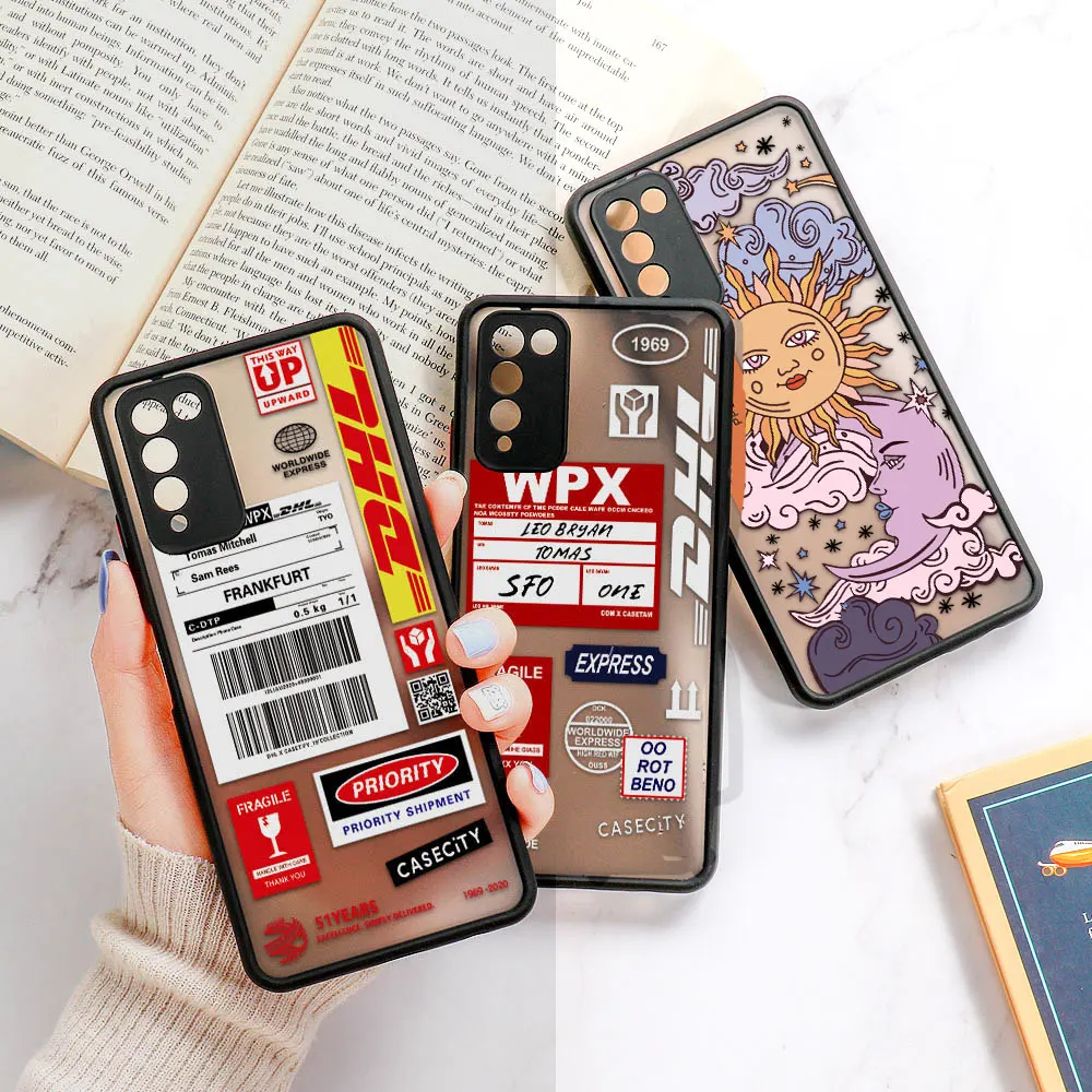 P30 Lite Funda Huawei P30 P40 Lite P20 Pro Nova 5T Honor 50 70 8x 9A 9X 10X Lite 50 SE P Smart 2021 Y9 Prime 2019 Matte Covers
