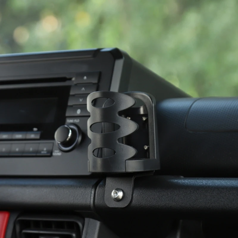 

Screw On Car Cup Holder Mug Bottle Black ABS Phone Holder Stand Organizer Adjustable Mobile Phone Holder E8BC