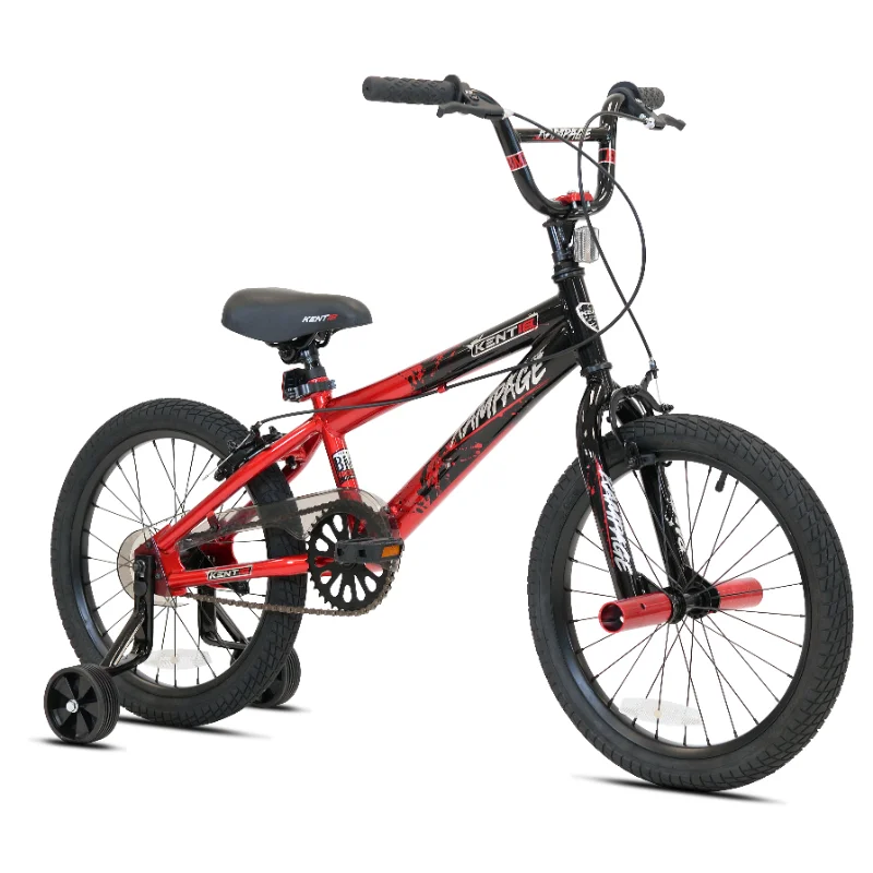 

Kent Bicycles 18 in. Rampage Boy's BMX Child Bicycle, Red and Black
