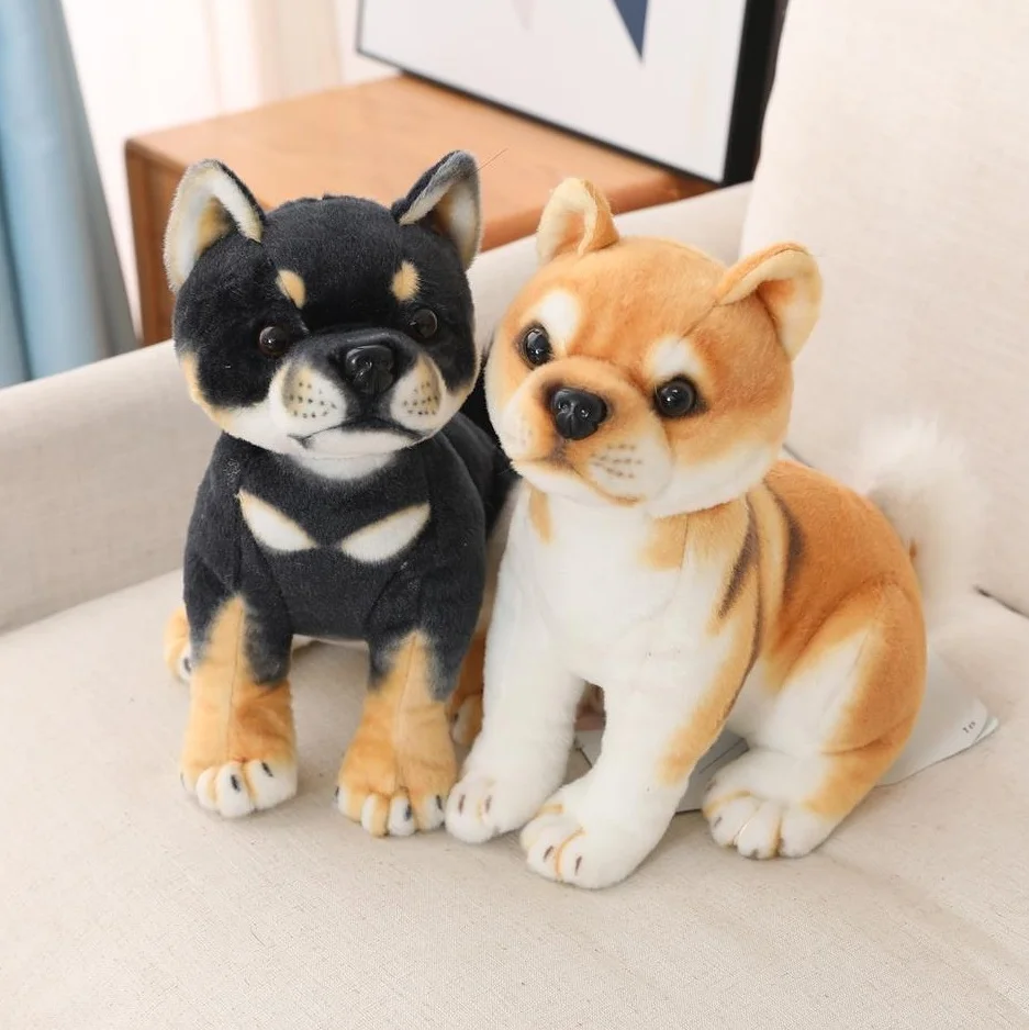 

Realistic Shiba Inu Dog Stuffed Toys Plush Animals Kids Toys Children Soft Kawaii Wolf Pet Doll Cute Kids Toys for Girls Boys