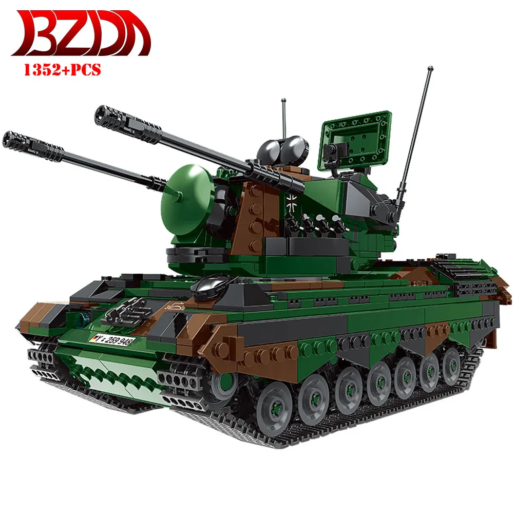XINGBAO WW2 Military Technical Tank Mammut Truck Rocket Cannon Armored Car Model Sets Building Blocks MOC Bricks For Boys Toys
