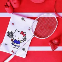 hellokitty badminton racket full carbon sports ultra light adult toys birthday gift school girl kawaii decoration cute cartoon