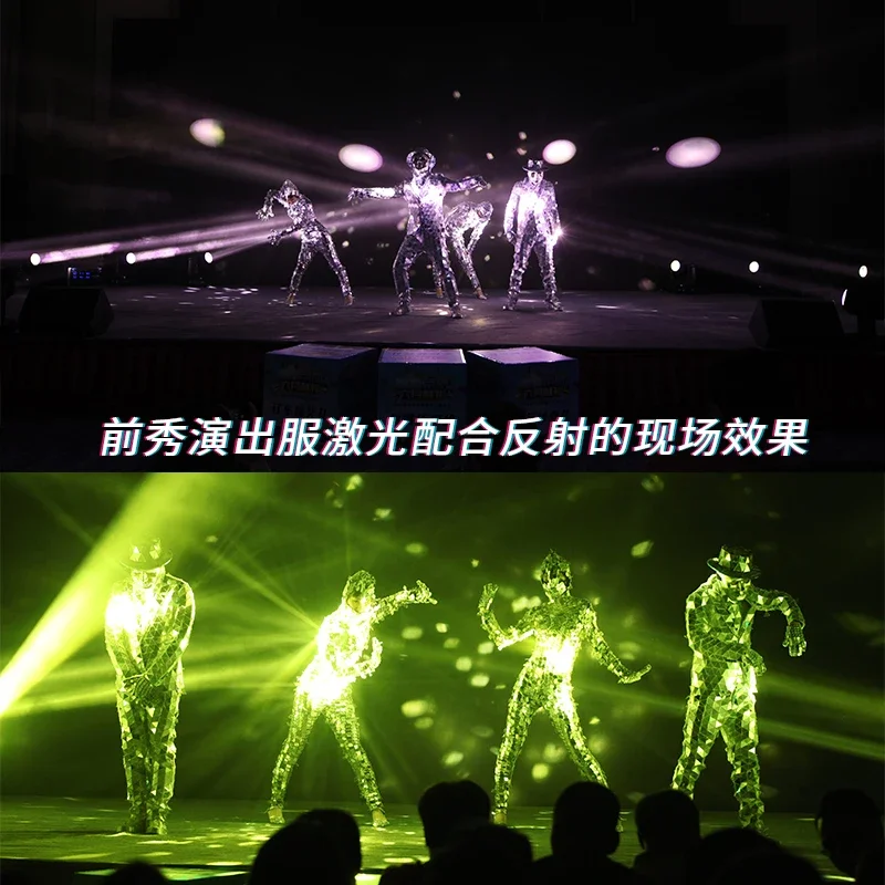 Женская новая зеркальная одежда для выступлений женская с зеркалом шитья