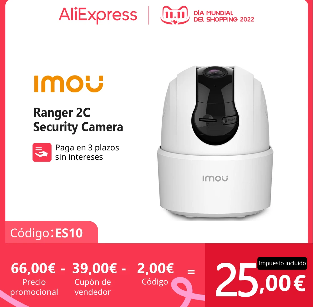Pаспродажа Беспроводная Ip-камера IMOU TA22 Ranger 2C, 2 Мп, Wi-Fi, 360 дюйма
