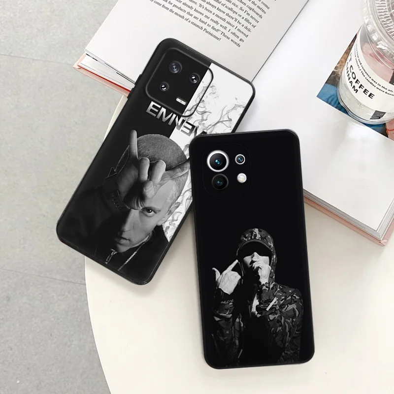 Мягкий чехол для Redmi Note13 Pro 5G Note12 13C Xiaomi 13 12 Lite 12t 12x 12c Eminem RAP GOD черный телефона