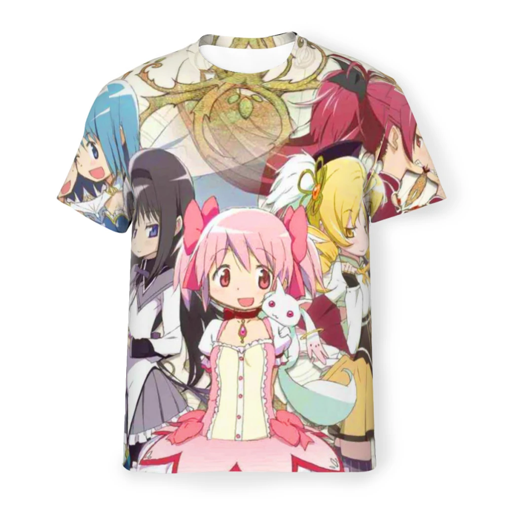

Милая Уникальная футболка Puella из полиэстера Madoka Magica, Высококачественная необычная тонкая футболка с коротким рукавом