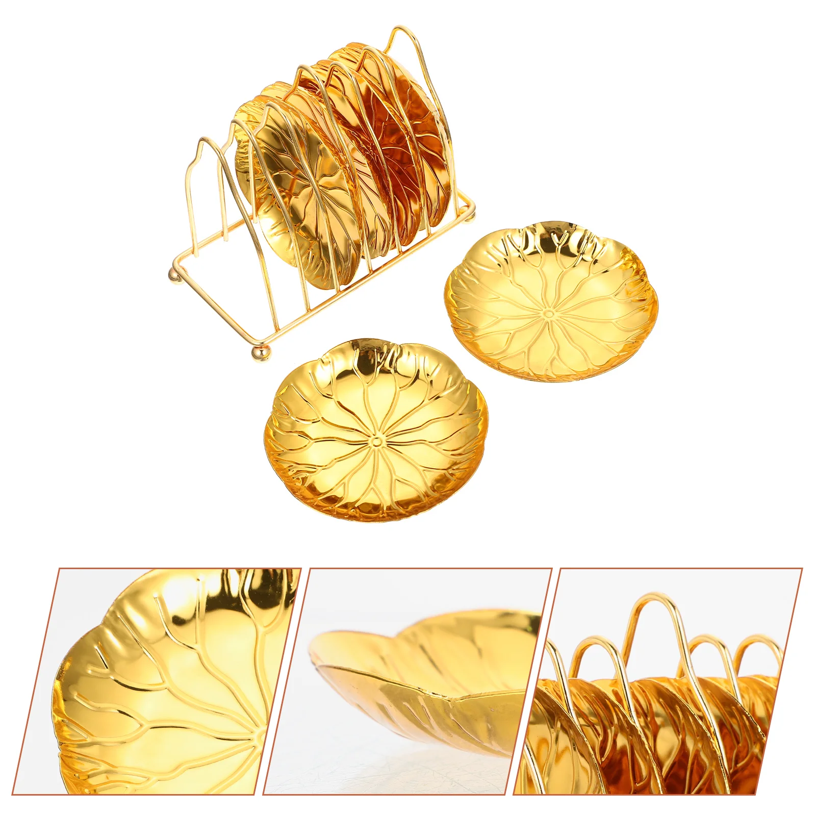 

Gold Wedding Decor Snack Plate Tray Storage Rack Elegant Food Kitchen Gadget Fruit Organizer Golden Dinner Party