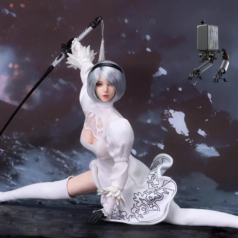 Фото WTOYS 1/6 Nier Mechanical Era Yurha 2B: Набор аксессуаров для головы и одежды персонажа Nier №5