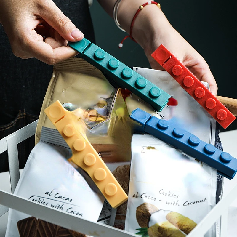 

Wholesale Colorful Food Grade Plastic Food Sealing Clip Food Snack Bag Storage Seal Clips