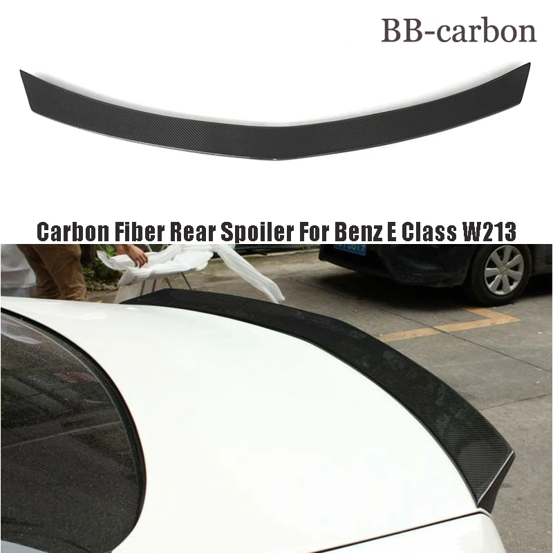 

Высококачественный задний спойлер из углеродного волокна, автомобильный Стайлинг для Mercedes Benz W213 E200 E260 E300, комплект для тела 16-19