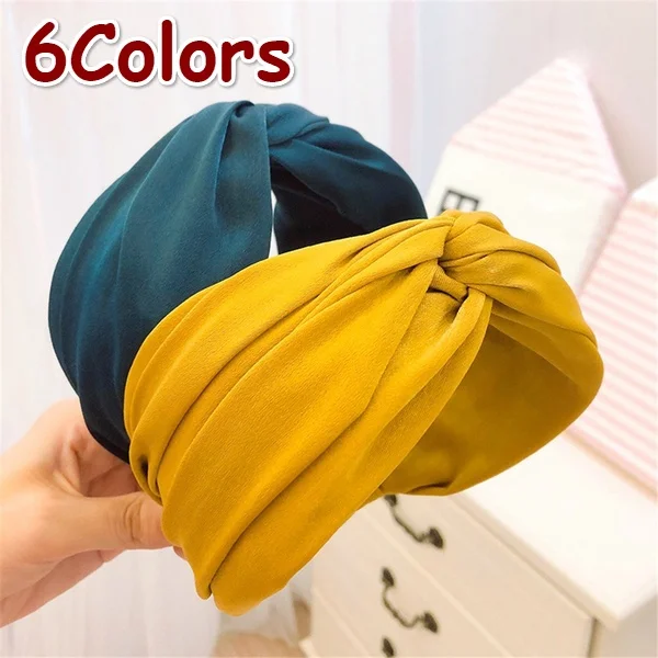 

Women's Headband Twist Hairband Sweet Knotted Cross Tie Cloth Headwrap Hair Band Hair Hoop