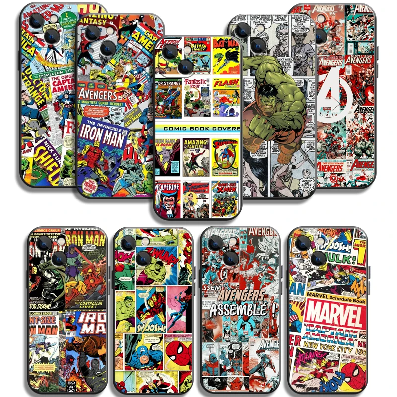 

Marvel Avengers US Phone Cases For iPhone 11 12 Pro MAX 6S 7 8 Plus XS MAX 12 13 Mini X XR SE 2020 Coque Carcasa Funda