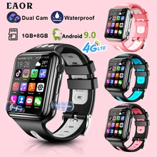 EAOR 4G LTE Dual Camera Childrens Smart Watch 1+8GB Android 9.0 GPS 1080mAh Waterproof Student Phone Watch Whatsapp Google Play