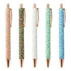 Блестками с украшением в виде кристаллов ручка 0,5 мм черный пополнения шариковая ручка для школы Канцелярский набор студент письменный столрабочих гелевая ручка