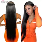 Парик из натуральных прямых волос Ishow 250, 30, 32, 34 дюйма, 13x4, 13x6