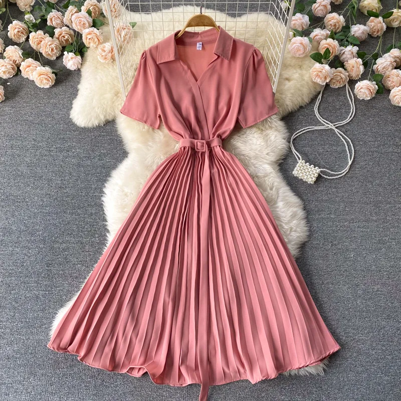 

Dress women's summer 2022 new pregnant women pleats Black