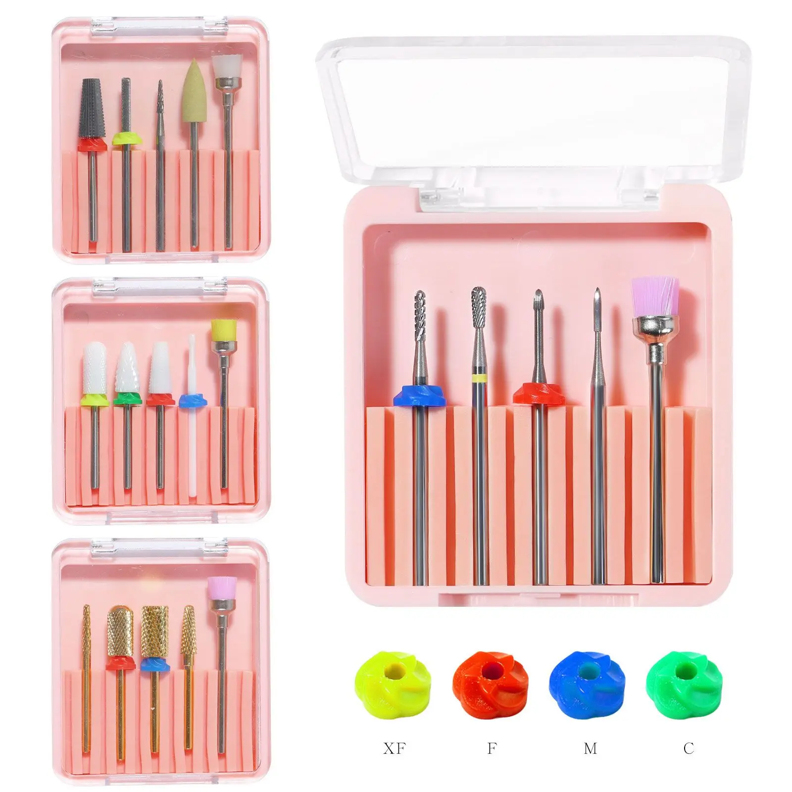 

Nails Art Decoration Electric Manicure Drills DIY for Manicure Nail Drill Bits Set Tungsten Steel Ceramics Sanding Head