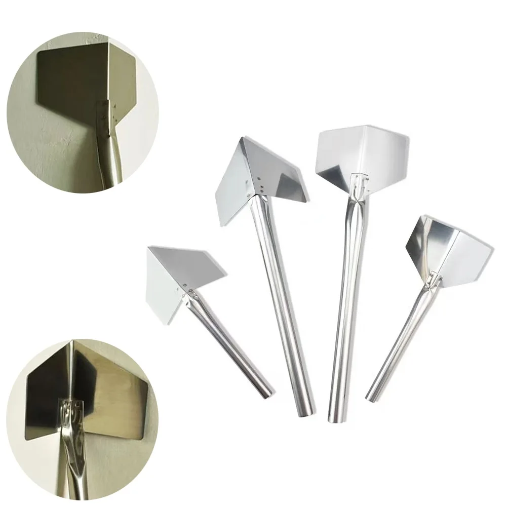 

Stainless Steel Outdoor Corner Trowel Metal Handle 90 Degree Drywall Paint Scraper Blade Wall Plaster Construction Tools